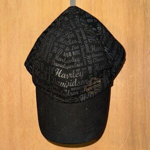 Harley-Davidson Black and silver Textured Cap